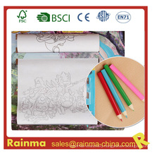 Kids Drawing Roller Paper Set with 3.5"Color Pencil